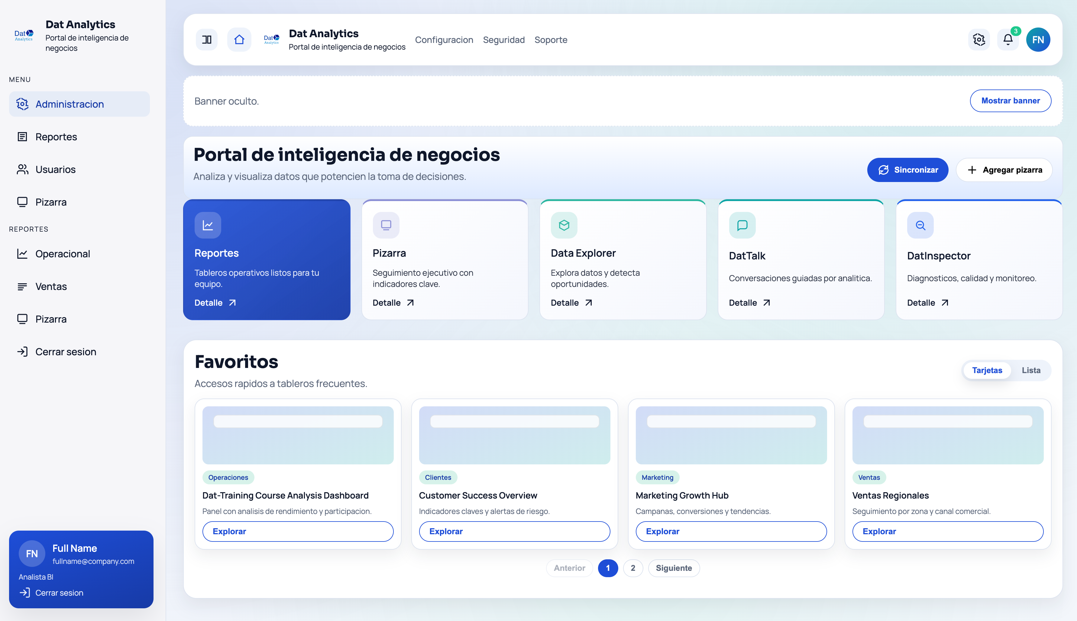 Dat-Portal experience